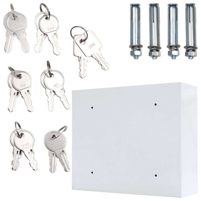 Seif pentru Chei Rottner Key System 6 Închidere Electronică pentru Exterior Alb [5]