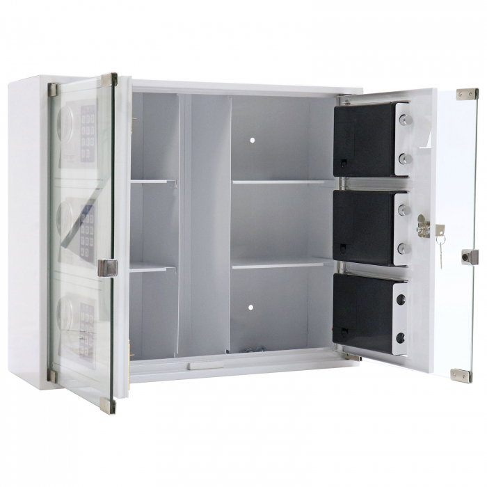 Seif pentru Chei Rottner Key System 6 Închidere Electronică pentru Exterior Alb [2]
