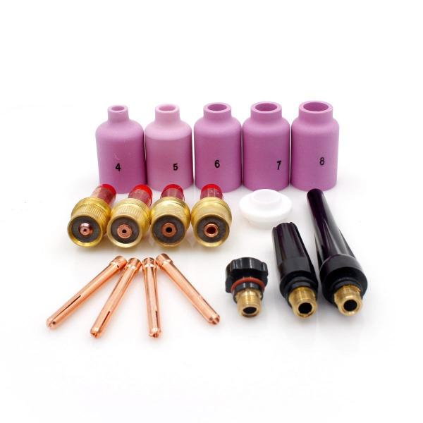 Set echipare pistolet TIG-WIG cu lentile de gaz (17 accesorii) [1]