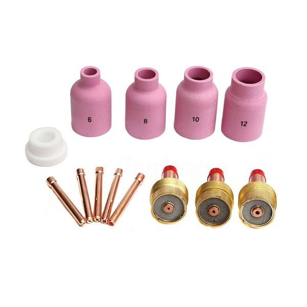 Set echipare pistolet TIG-WIG cu lentile de gaz Jumbo (13 accesorii) [1]