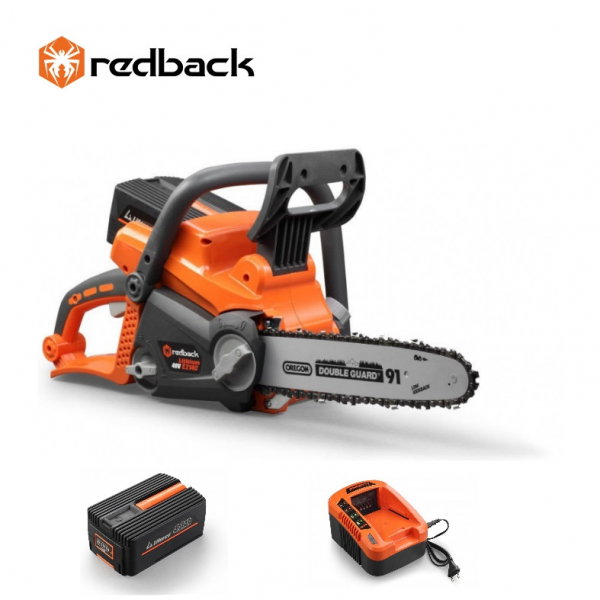 Set Redback ferastrau cu lant 12" E212C 40V + acumulator Li-Ion EP40 40V/4Ah + incarcator EC20 40V/2A [1]