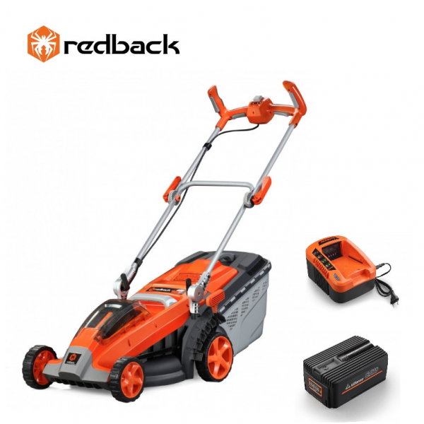 Set Redback masina de tuns gazon E137C 40V + acumulator Li-Ion EP60 40V/6Ah + incarcator rapid EC50 40V/5A [1]
