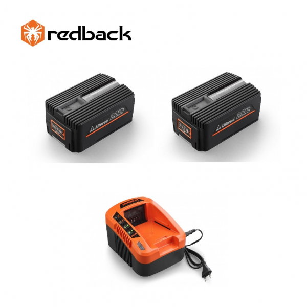 Set Redback powerpack 2 acumulatori Li-Ion 2xEP20 40V/2Ah + incarcator EC20 40V/2A [1]