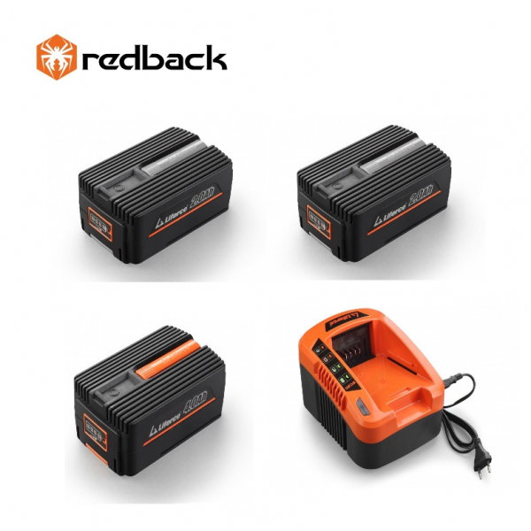 Set Redback powerpack plus 2 acumulatori Li-Ion 1xEP20 40V/2Ah + 1xEP40 40V/4Ah + incarcator rapid EC50 40V/5A [1]