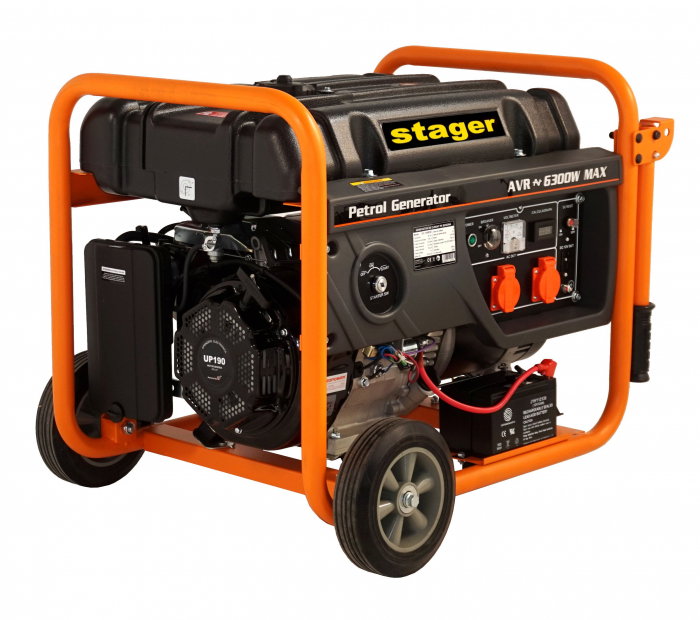 Generator Stager GG 7300EW 4500017300  open-frame 5.8kW, monofazat, benzina, pornire electrica [1]