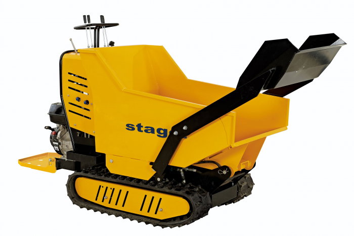 Roaba cu motor termic Stager RMT500SI 5160009745 cu senile, incarcator frontal, platforma operator 9CP, 500kg, [2]
