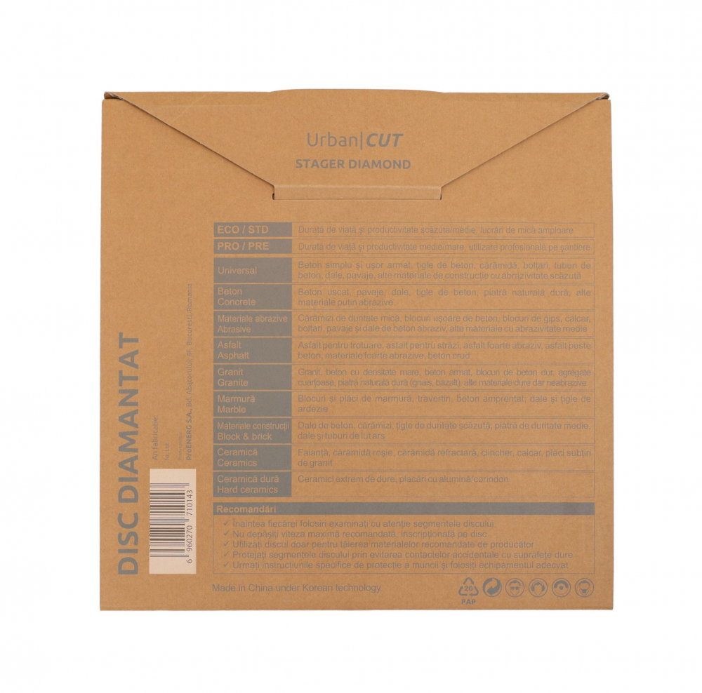 Disc diamantat Stager URBAN CUT 450x3.2x10x25.4-P pentru beton/asfalt [3]