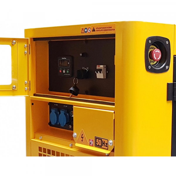 Stager YDE12T Generator insonorizat 10kVA, 39A, 3000rpm, monofazat, diesel, pornire electrica [2]