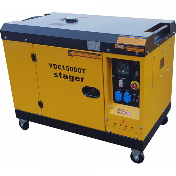 Generator Stager YDE15000T 12 kVA Diesel, monofazat, insonorizat, 48A, 3000rpm [2]