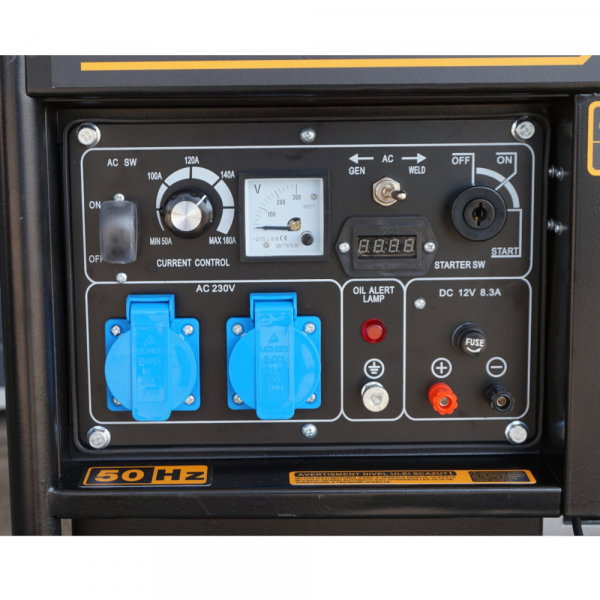 Generator sudare diesel Stager YDE6500EW 1158006500EW  monofazat, 4kVA, curent sudare 160A, pornire la cheie [3]