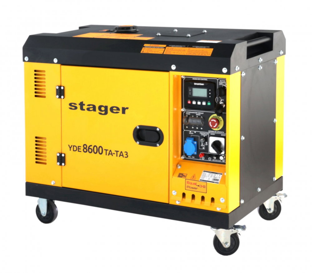 Stager YDE8600TA-TA3 V2 Generator insonorizat 7.5kVA, 3000rpm, dual, diesel, pornire electrica [1]