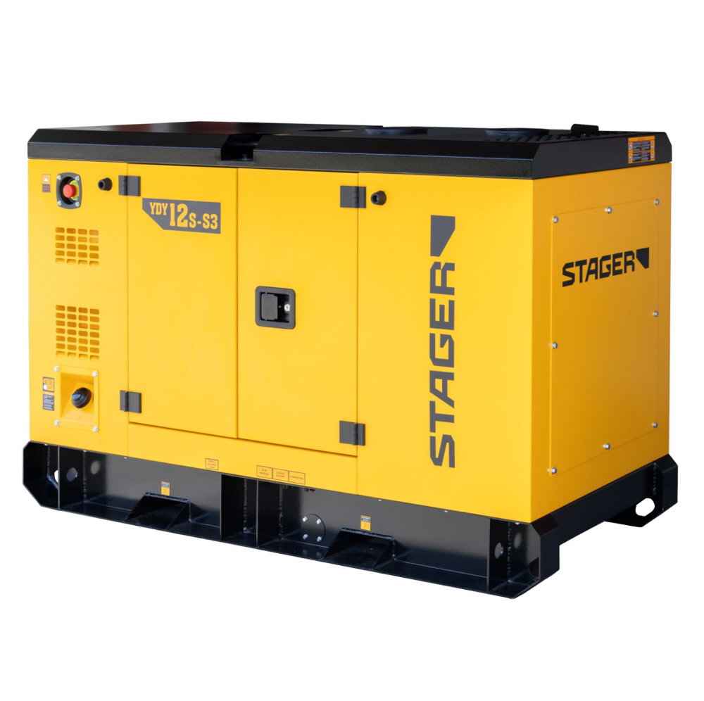 Stager YDY12S-S3 Generator insonorizat dual 12kVA, 16A, 1500rpm, trifazat, diesel [1]