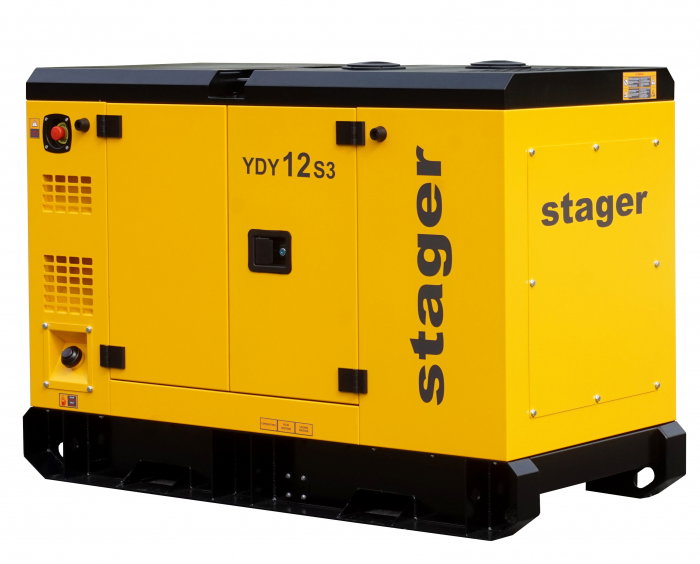 Generator insonorizat diesel Stager YDY12S3 trifazat 11kVA, 16A, 1500rpm [2]