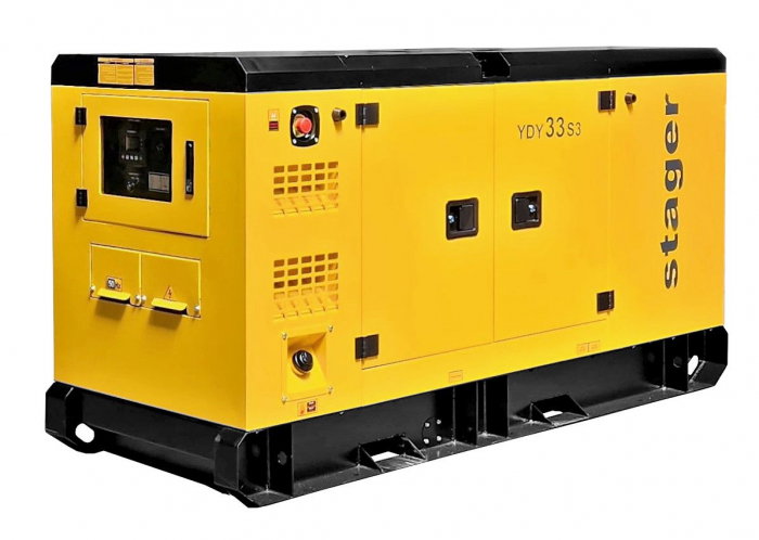 Stager YDY33S3 Generator insonorizat 33kVA, 26 KW 43A, 1500rpm, trifazat, diesel [2]