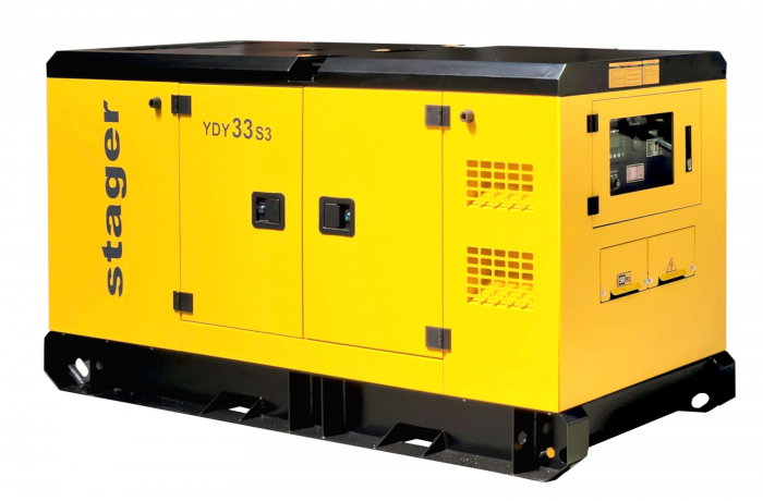 Stager YDY33S3 Generator insonorizat 33kVA, 26 KW 43A, 1500rpm, trifazat, diesel [1]