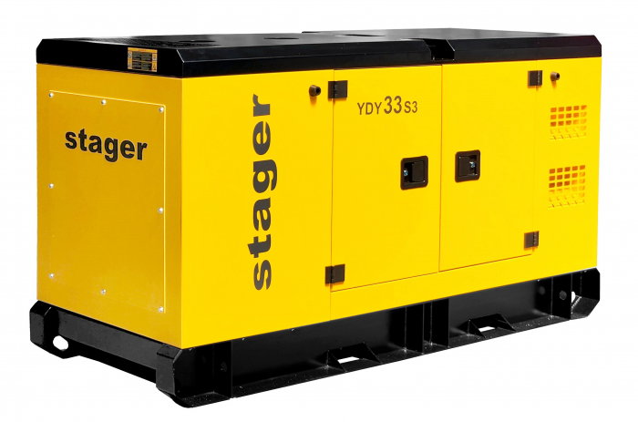 Stager YDY33S3 Generator insonorizat 33kVA, 26 KW 43A, 1500rpm, trifazat, diesel [3]