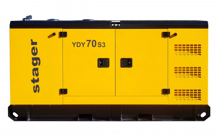 Generator insonorizat Stager YDY70S3 1158000070S3 70kVA, 89A, 1500rpm, trifazat, diesel [2]