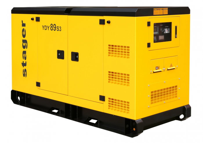Stager YDY89S3 Generator insonorizat diesel trifazat 89 kVA, 115A, 1500rpm [1]