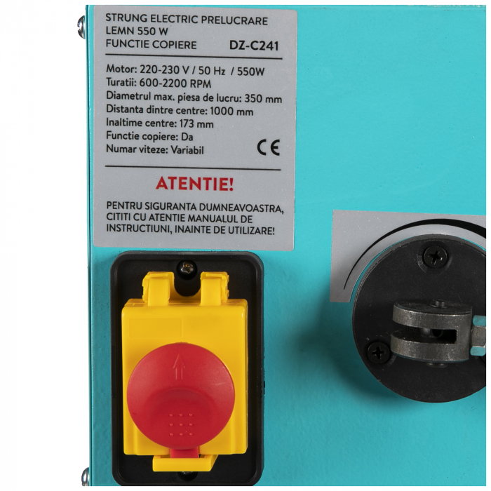 Strung electric prelucrare lemn Detoolz DZ-C241, 550W cu functie de copie [8]