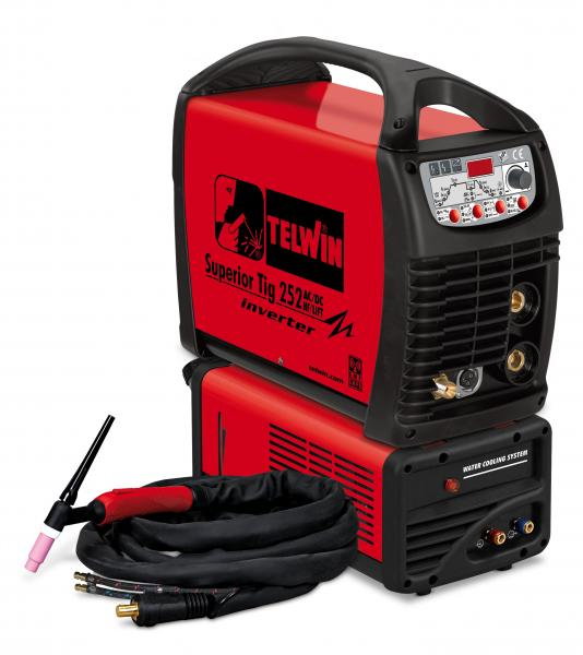 SUPERIOR TIG 252 AC/DC -HF/LIFT AQUA - APARAT DE SUDURA TELWIN tip TIG racit cu apa [1]