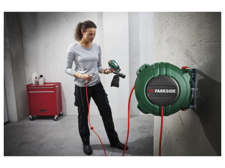 Tambur cu furtun de aer comprimat cu retractare automata 13 m [3]