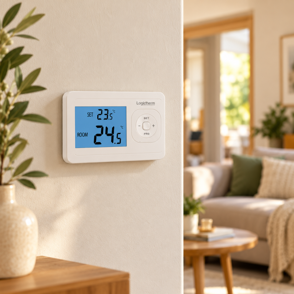 Termostat Logictherm R10-RF alb, cu receptor wireless, Wi-Fi si control prin telefon [3]
