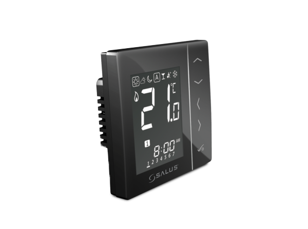 Termostat digital wireless cu montaj in doza SALUS VS10BRF negru 5 ani garantie [1]