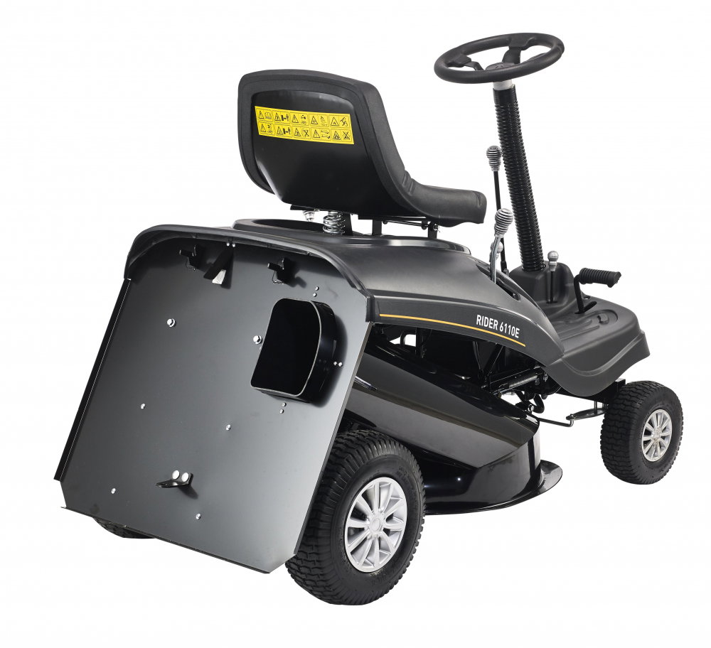Texas Rider 6110E Tractor pentru tuns gazon, 6.4CP, latime lucru 61cm, inaltime taiere 35-75mm, 150L, benzina, 4.6km/h, pornire electrica, reglaj central [3]