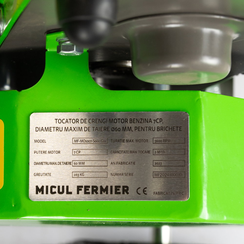 Tocator de crengi Micul Fermier, motor benzina 7CP, 80mm diametru maxim de taiere, pentru brichete [4]