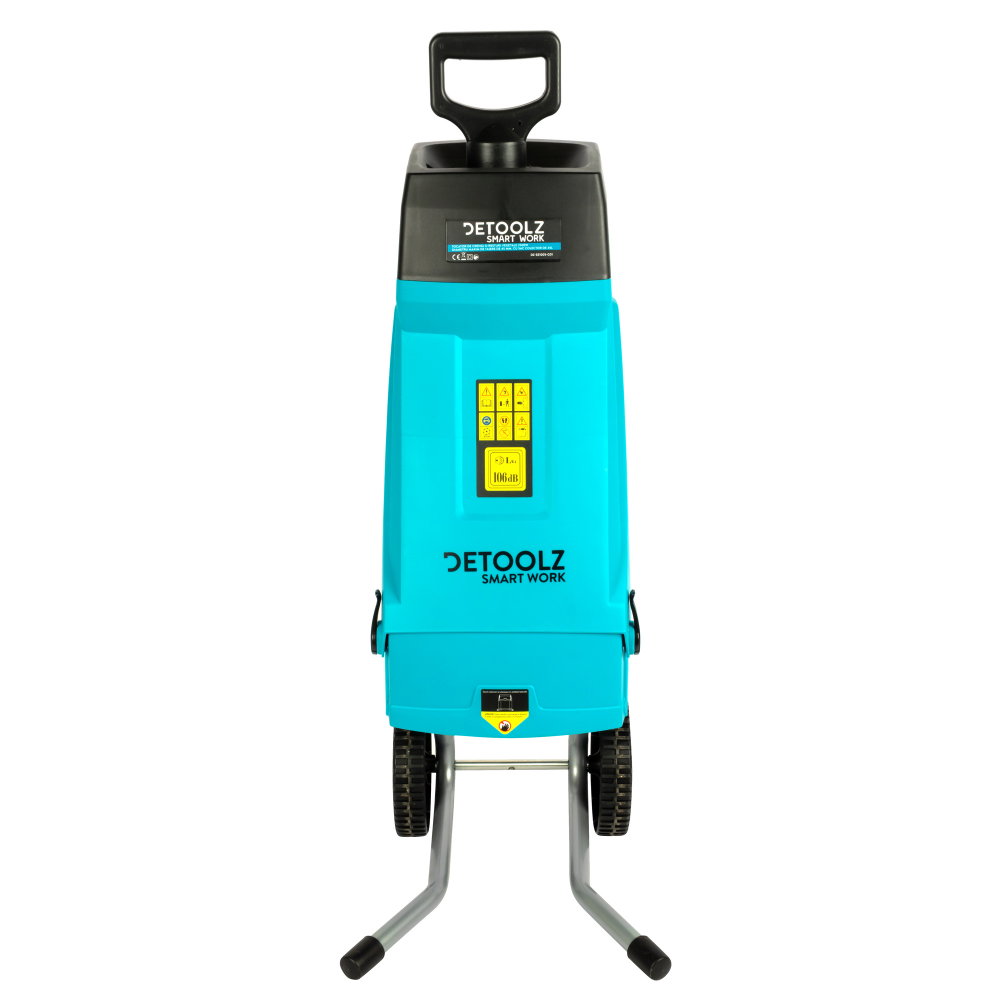 Tocator de crengi si resturi vegetale Detoolz DZ-SE1005-G01, 2500W, 45mm diametru maxim de taiere, cu sac colector 45L [12]