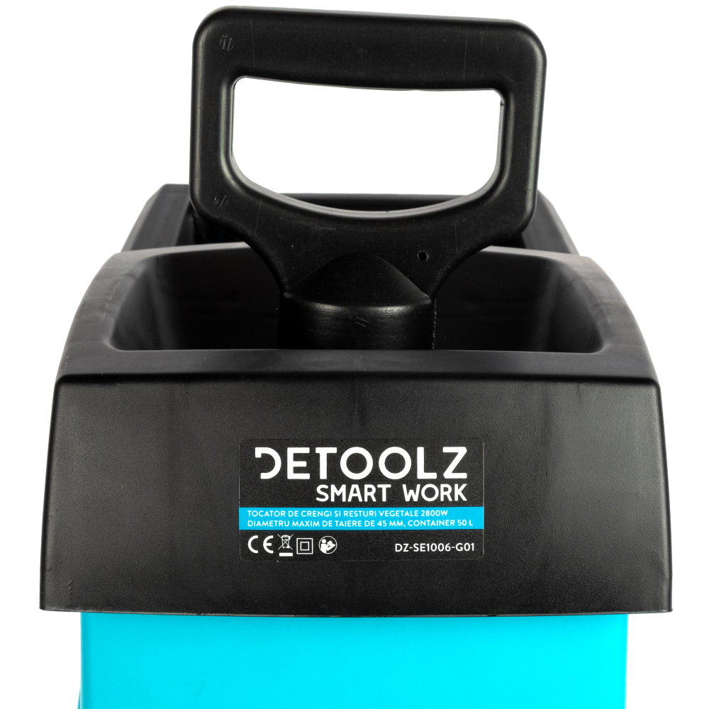 Tocator de crengi si resturi vegetale Detoolz DZ-SE1006-G01, 2800W, 45mm diametru maxim de taiere, container 50L [13]