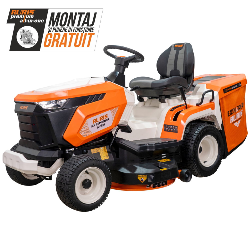 Tractor de Tuns Gazon RURIS RX EXPLORER 1700H 19 CP, latime lucru 1024mm, inaltime 30-90mm, sac colector 280l [1]