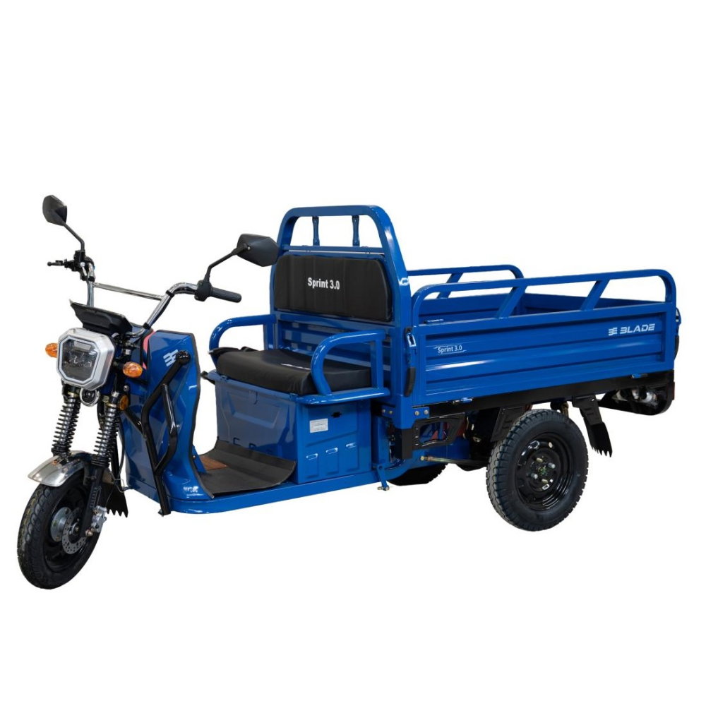 Triciclu electric cargo BLADE Sprint 3.0 Albastru-Negru 2000W - CIV inclus [3]