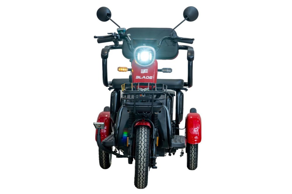 Triciclu electric BLADE VIVA 14  Rosu-Negru, 25 km/h,  1200W, autonomie pana la 50 km, CIV inclus [6]