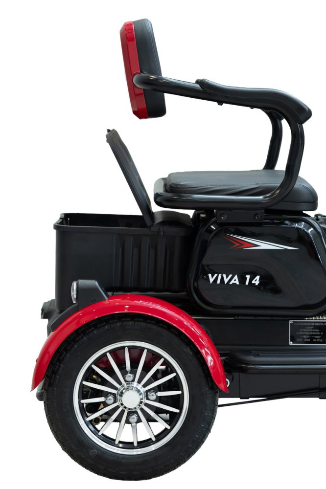 Triciclu electric BLADE VIVA 14  Rosu-Negru, 25 km/h,  1200W, autonomie pana la 50 km, CIV inclus [8]