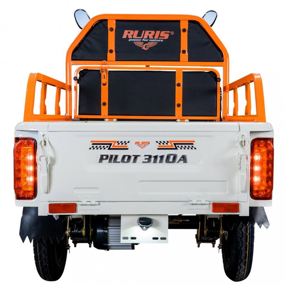 Triciclu electric cargo RURIS Pilot 3110A ALB fara permis, 2000W, viteza 25 km/h, autonomie 80 km [13]