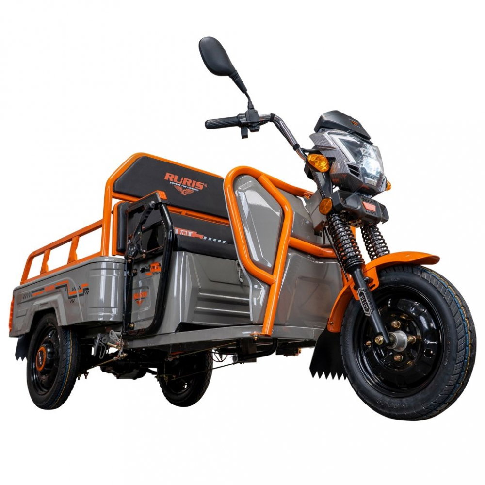 Triciclu electric cargo RURIS Pilot 3110G GRI fara permis, 2000W, viteza 25 km/h, autonomie 80 km [3]