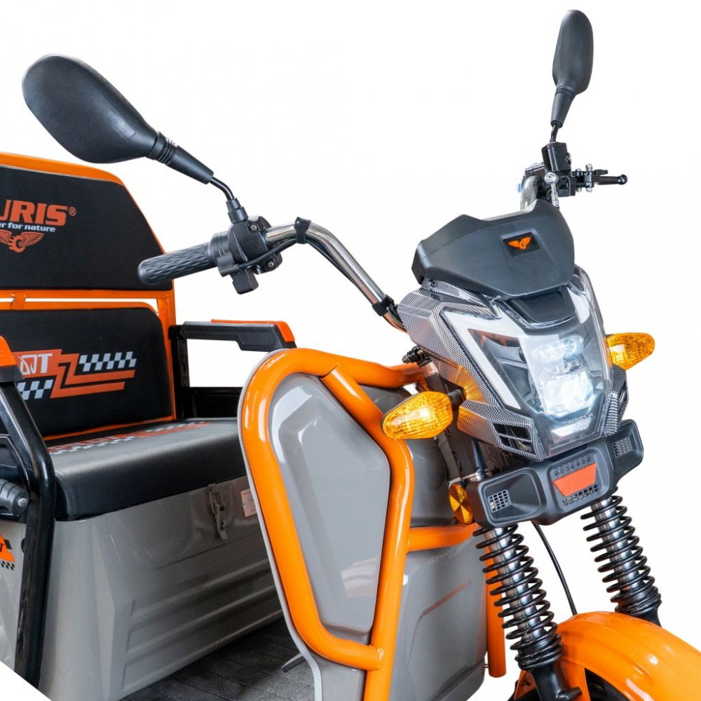 Triciclu electric cargo RURIS Pilot 3110G GRI fara permis, 2000W, viteza 25 km/h, autonomie 80 km [13]