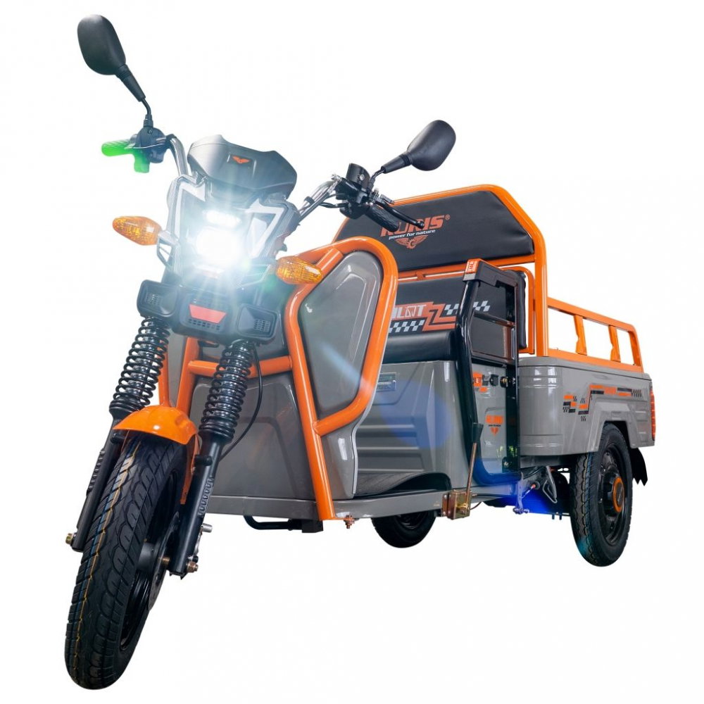 Triciclu electric cargo RURIS Pilot 3110G GRI fara permis, 2000W, viteza 25 km/h, autonomie 80 km [6]