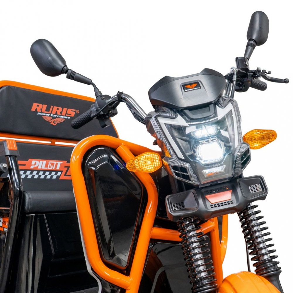 Triciclu electric cargo RURIS Pilot 3110N NEGRU, 2000W, viteza 25 km/h, autonomie 80 km [10]