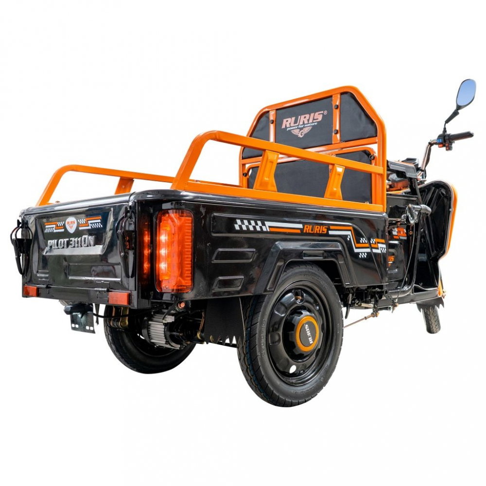 Triciclu electric cargo RURIS Pilot 3110N NEGRU, 2000W, viteza 25 km/h, autonomie 80 km [20]