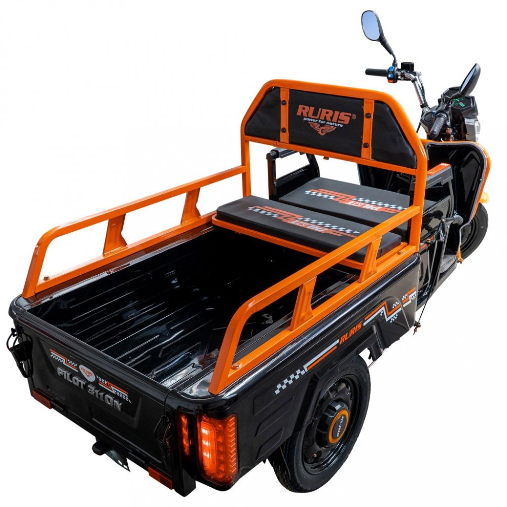 Triciclu electric cargo RURIS Pilot 3110N NEGRU, 2000W, viteza 25 km/h, autonomie 80 km [27]