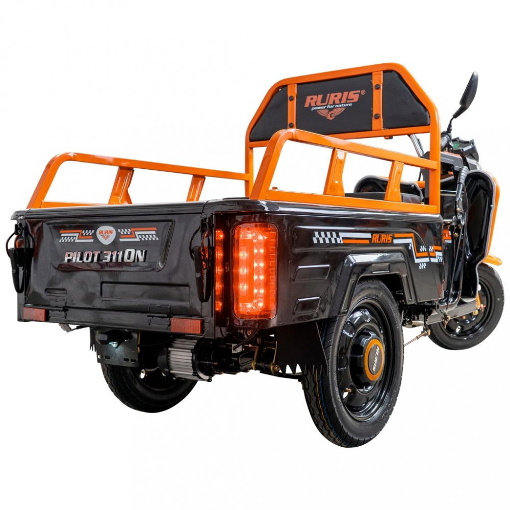 Triciclu electric cargo RURIS Pilot 3110N NEGRU, 2000W, viteza 25 km/h, autonomie 80 km [26]