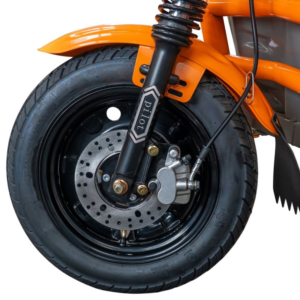 Triciclu electric cargo RURIS Pilot 3120G GRI 2000W, autonomie pana la 70 km, bena basculabila, reductor forta, CIV inclus [9]