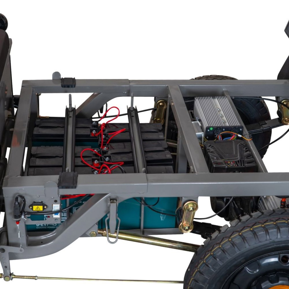 Triciclu electric cargo RURIS Pilot 3120G GRI 2000W, autonomie pana la 70 km, bena basculabila, reductor forta, CIV inclus [27]