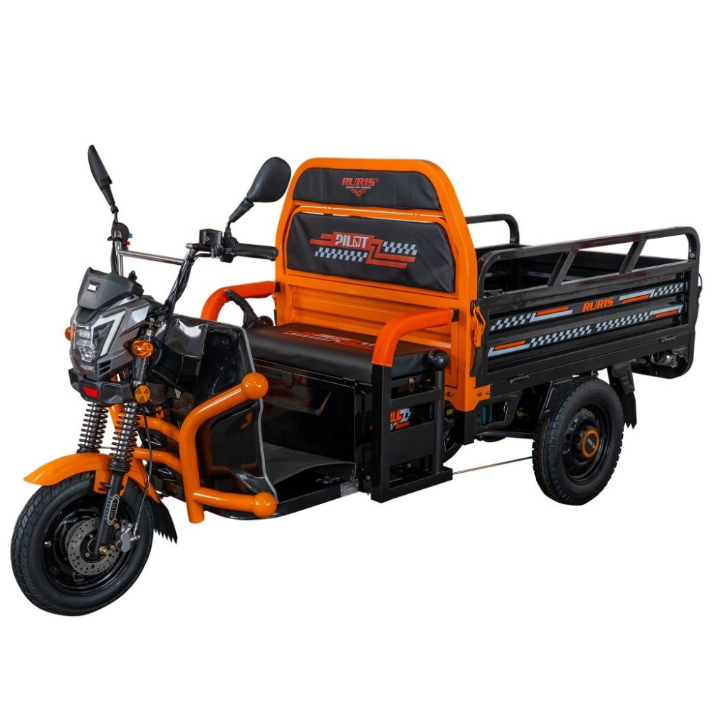 Triciclu electric cargo RURIS Pilot 3120N Negru, 2000W, autonomie pana la 70 km, bena basculabila, reductor forta, CIV inclus [4]
