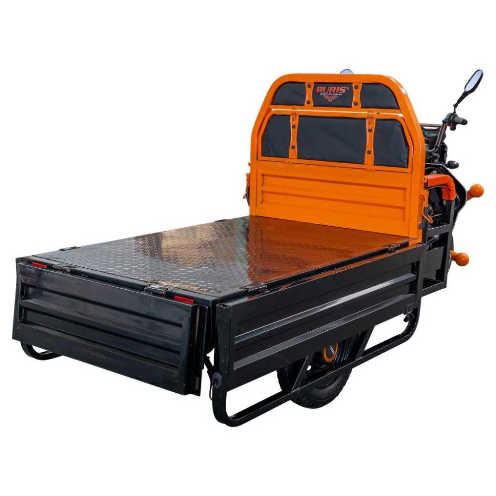 Triciclu electric cargo RURIS Pilot 3120N Negru, 2000W, autonomie pana la 70 km, bena basculabila, reductor forta, CIV inclus [21]