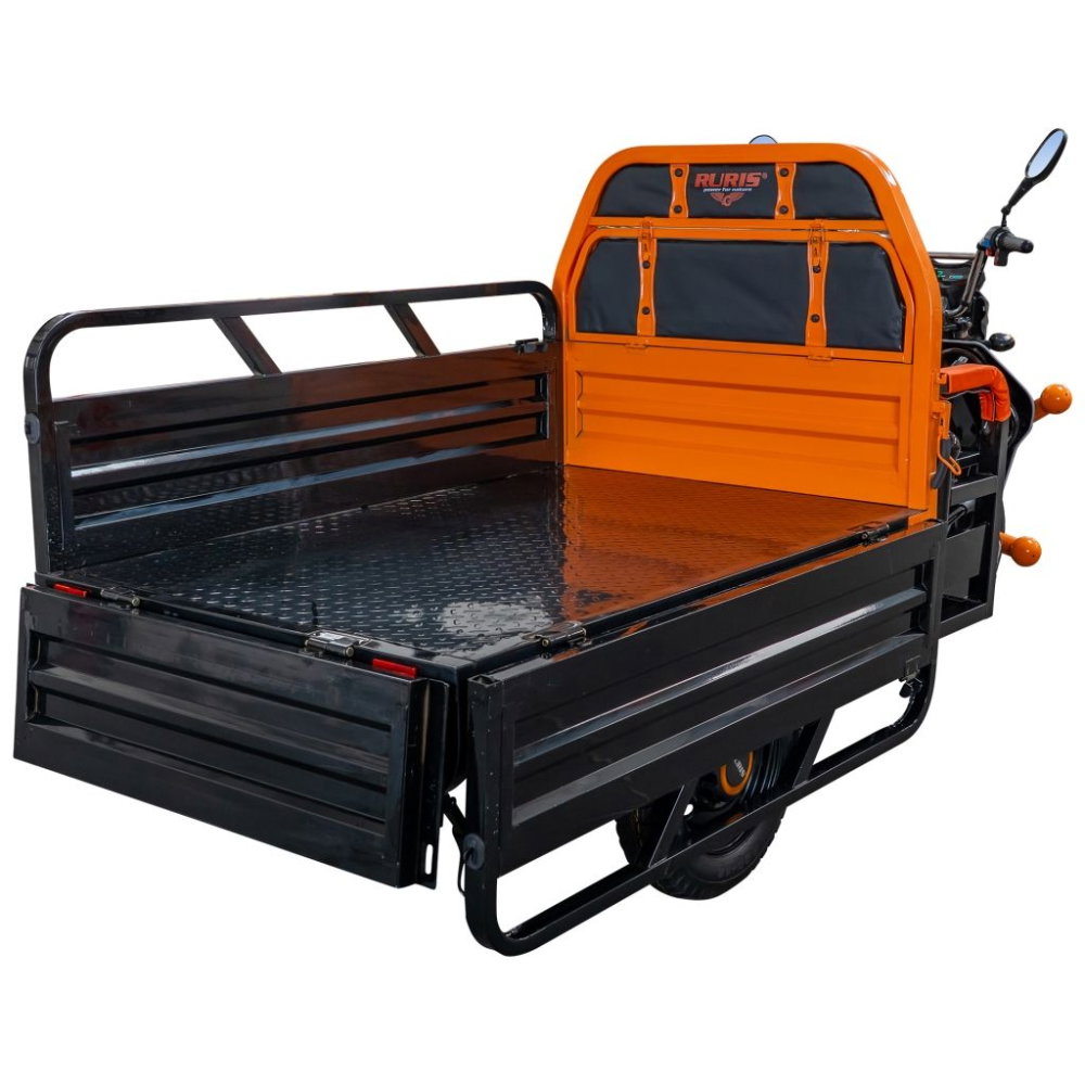 Triciclu electric cargo RURIS Pilot 3120N Negru, 2000W, autonomie pana la 70 km, bena basculabila, reductor forta, CIV inclus [22]