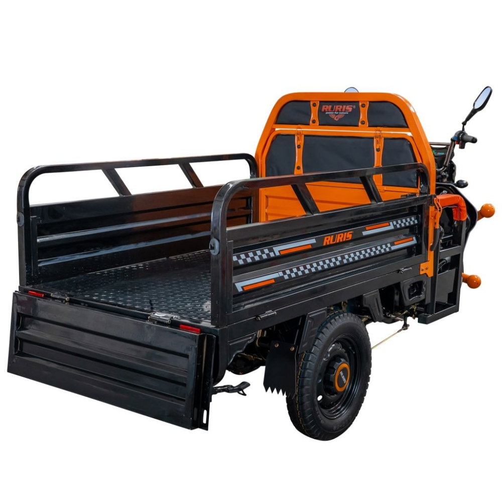 Triciclu electric cargo RURIS Pilot 3120N Negru, 2000W, autonomie pana la 70 km, bena basculabila, reductor forta, CIV inclus [19]