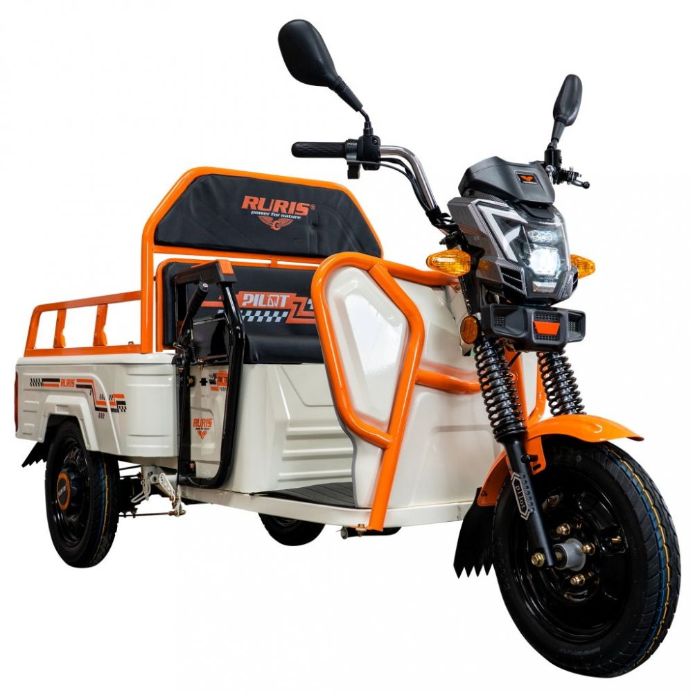 Triciclu electric cargo RURIS Pilot 3110A ALB fara permis, 2000W, viteza 25 km/h, autonomie 80 km [3]
